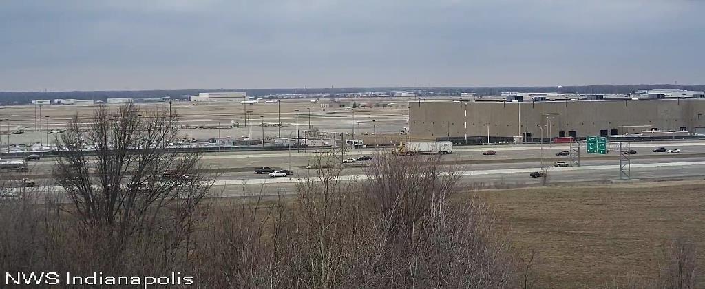 Pictured above is a tower camera view of the Indianapolis Airport on a