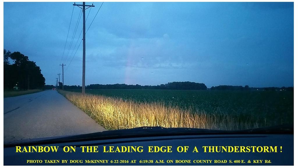 Pictured above is the leading edge of the first of three episodes of storms to