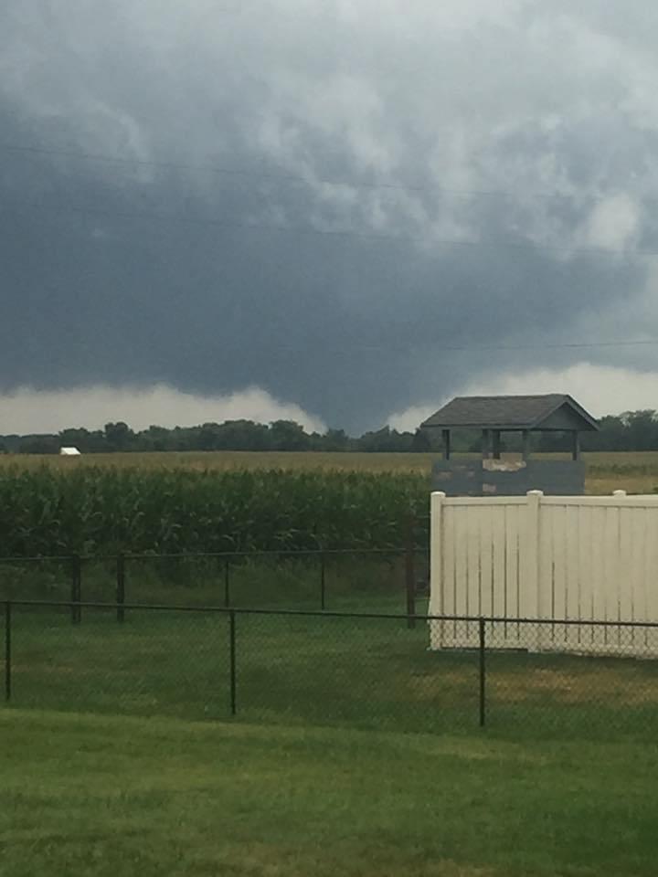 Pictured above is 1 of 6 tornadoes from a single, long tracking supercell thunderstorm that moved through Hendricks, Boone, Hamilton, Tipton, and Howard Counties during the evening of the 15 th.