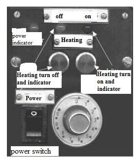 Figure 3 displays thermostat's control panel with description of control organs. Figure 2. Thermostat Figure 3.