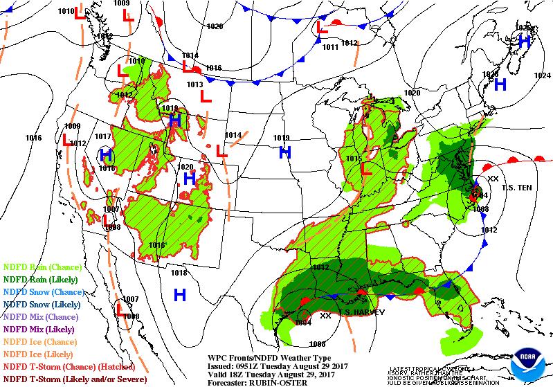 Forecast & Rainfall: Today Frontal boundary continues to serves as
