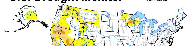 U.S. Drought Monitor (USDM) A partnership between the National Drought Mitigation Center,