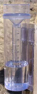 A Caution about rain gage measurements in high winds Rain gages will under-measure in high wind conditions because the rain is falling more sideways than
