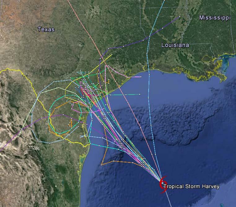 Current Spaghetti Model Output Data Source: NHC/ Atlantic Additional Information and Update Schedule Wind intensity forecasts and forecast track