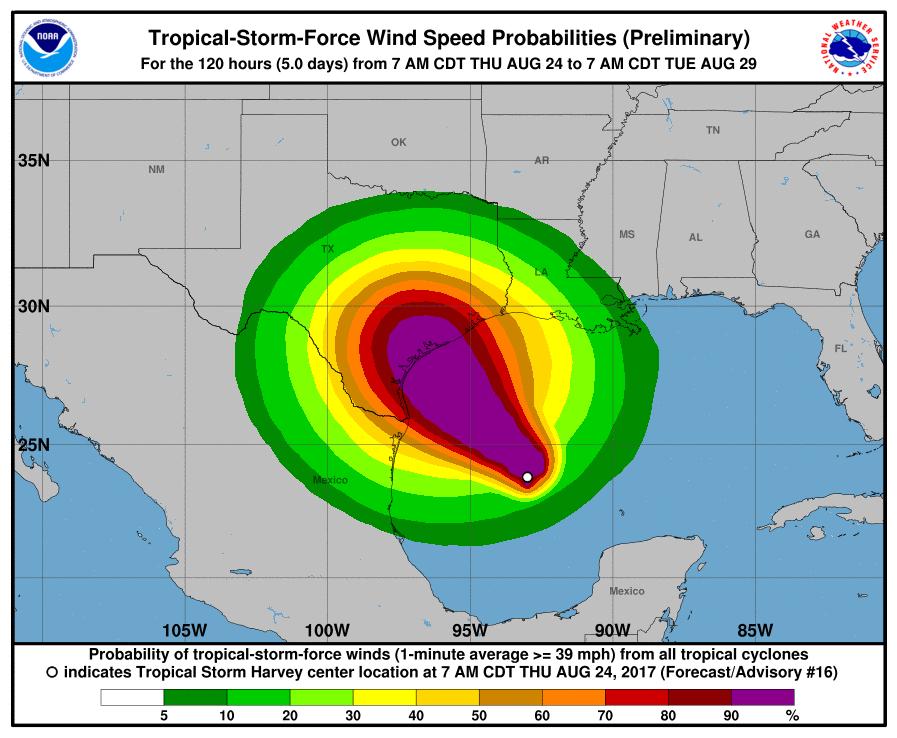National Hurricane Center (NHC): Wind Speed Probabilities