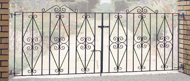 Frames 30mm x 10mm, Infill bars 12mm dia, Scrollwork 10mm x 3mm NB Gate heights taken to top of scroll ST03 914mm (3 0 )