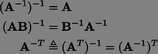 Inverse of Matrix Given a matrix A, its inverse A 1 is a matrix such