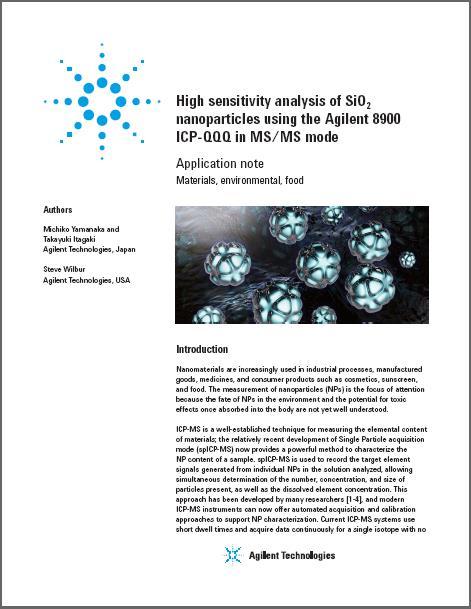 Determining Really Small Nanoparticles What are the limitations and how can ICP-MS/MS solve them?
