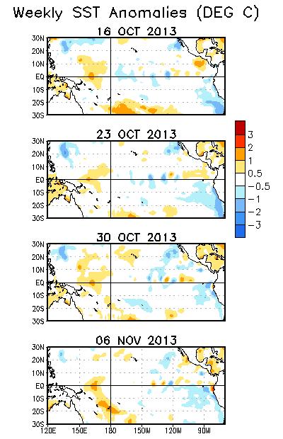 anomalies persisted in the western Pacific.