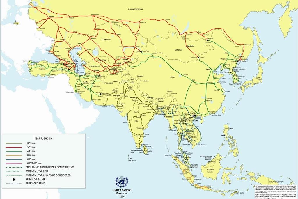GREATER INTERNATIONAL CONNECTIVITY: PAN- ASIA RAILWAY,