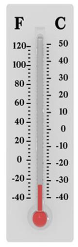 January June December January June December NOON Sunrise Sunset Temperature Temperature Temperature Air Temperature Temperature Instrument used to measure temperature: Temperature is shown on a