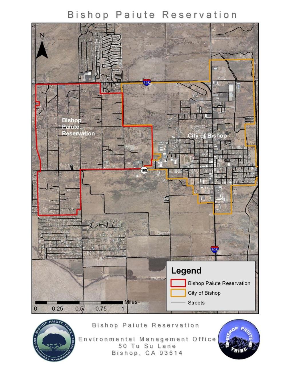 Weather History on the Bishop Paiute Reservation -211 February, 214 the assigned lands are in agriculture (pasture or alfalfa, primarily) or are open lands. Map 2 