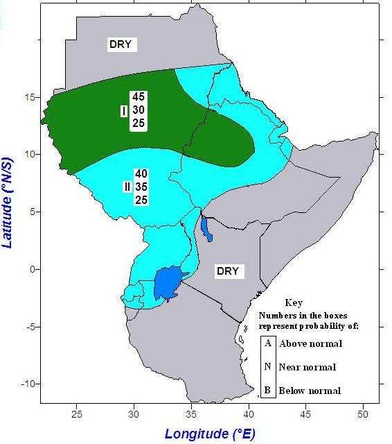 Regional Climate Outlook Forums IGAD Pilot RCC: Greater Horn of Africa Consensus Climate Outlook for July to September 2011 July to September constitutes a major rainfall season over much of the