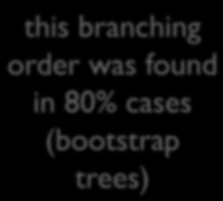 96-80% is good < 50% branches are not supported 80 seq1