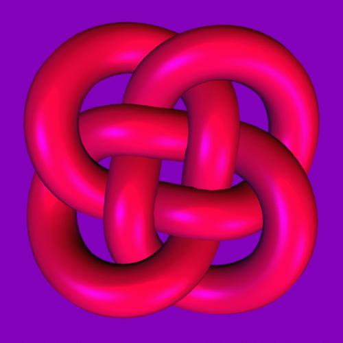 For n = 3, this is the Borromean rings; for n = 4 this is the Turk s head knot.