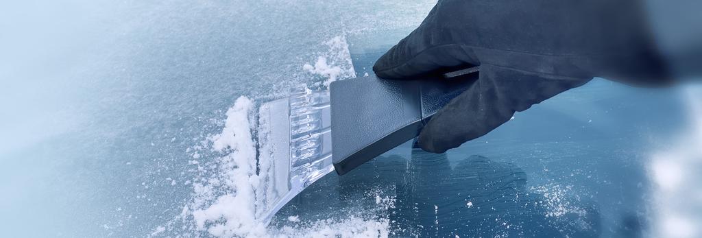 Check you have the correct equipment; be prepared for every situation Here is a list of equipment must-haves: De-icer and an ice scraper: it is a legal requirement to ensure your front and rear