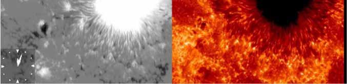 of Sunspot showing magnetic