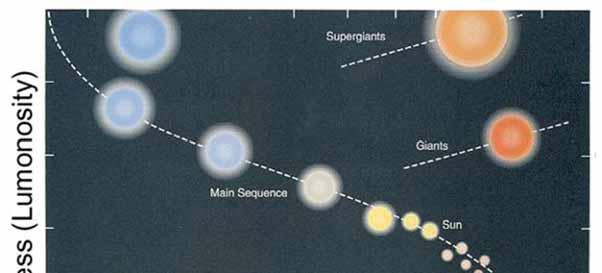 Hertzsprung-Russell Diagram Hotter Stars spend most