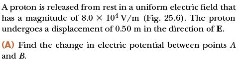 25.2 Potential Differences in a Uniform Electric Field