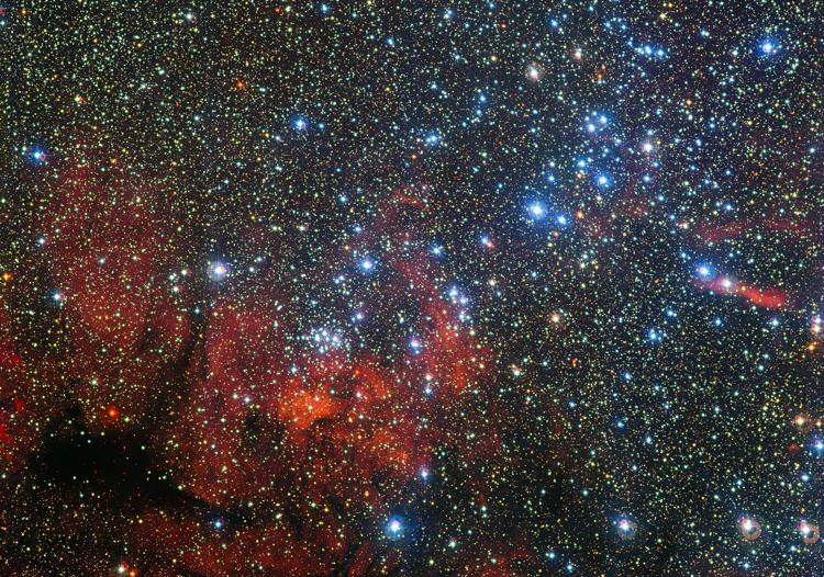 Open clusters NGC 3590 ~102-104 stars, irregular most younger than 1 Gyr, in