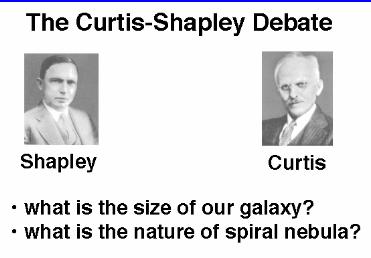 The great nebula debate between