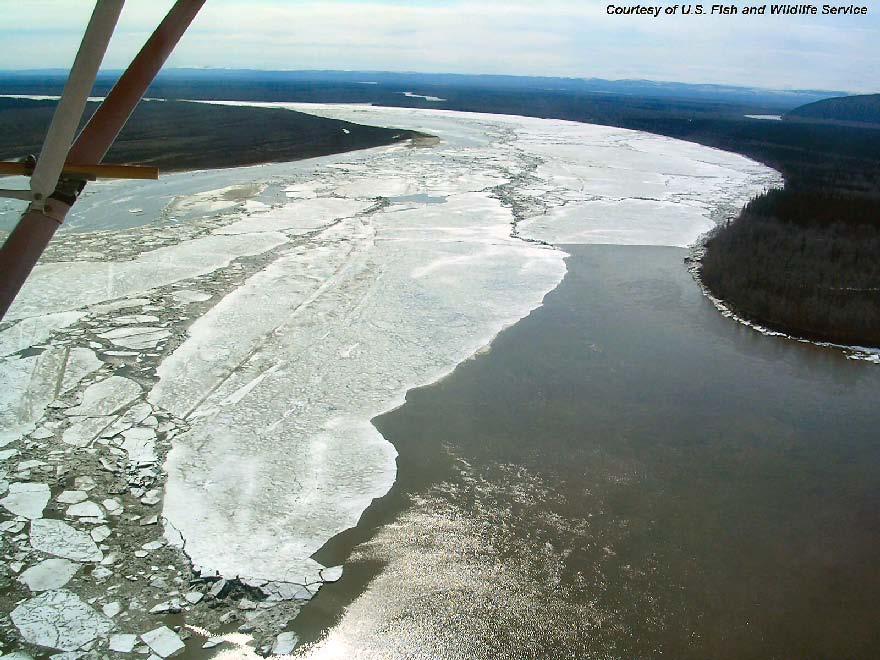 Breakup Process Terms Breakup front is the term that is used for the location where moving ice impacts stationary ice Breakup process generally moves from upstream to downstream The threat of ice jam