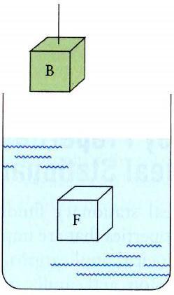 Buoyancy: Archimedes Principle Let s do a thought experiment (Gedanken). Imagine a beaker with a fluid and a block, B, hanging near it.