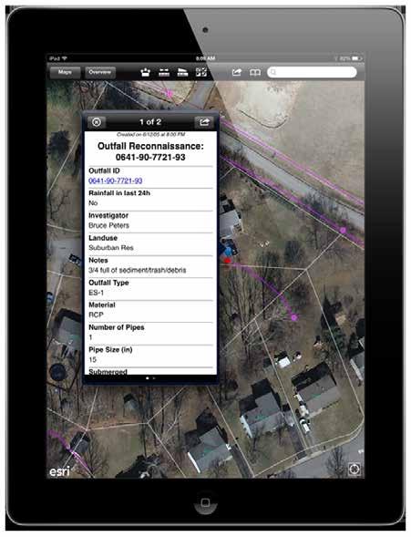 Mobile Data Collection using ArcGIS Online Real-time Stormwater assessments Saves staff time