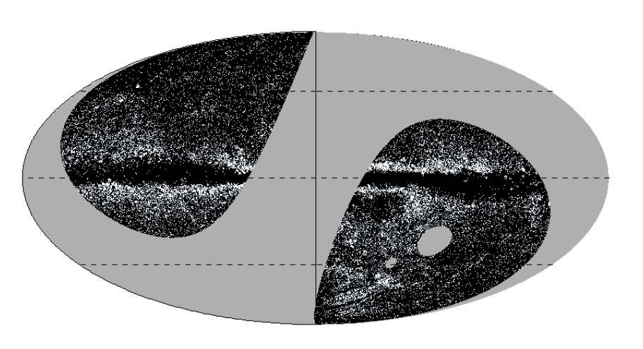 52 CHAPTER 4. A GALACTIC EXTINCTION MAP IN HIGH GALACTIC LATITUDES Figure 4.15: Area in which the significant difference between this work and Dobashi (2011) is confirmed.