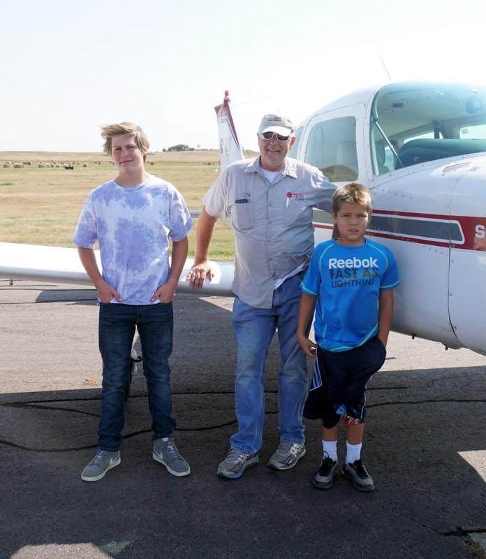 2018 There were 42 kids rode with 4 pilots.  aviation.