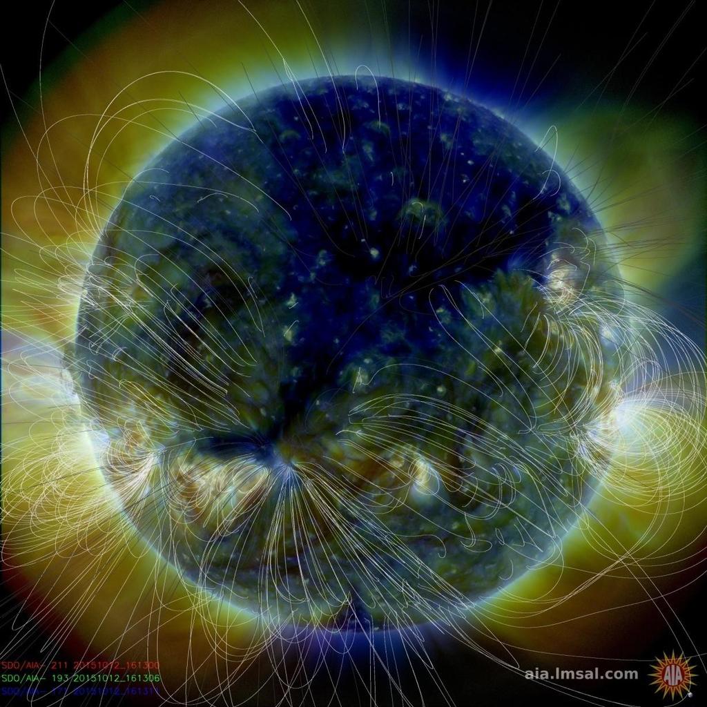 An example of a coronal hole showing the