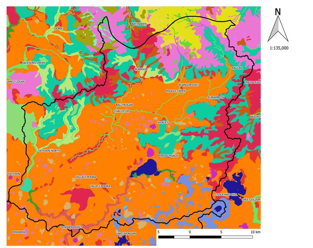 H12 This map shows the estimated modelled extent of vegetation at EVC level prior to European settlement. It is based on field data, environmental spatial data (soils, rainfall, topography etc.