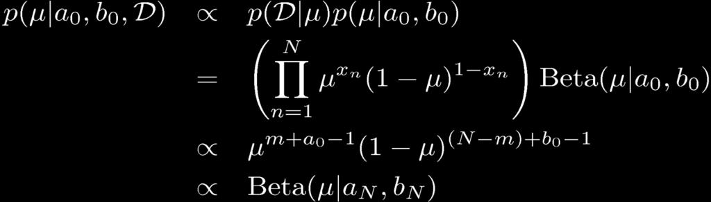 Bayesan Bernoull The Beta dstrbuton provdes