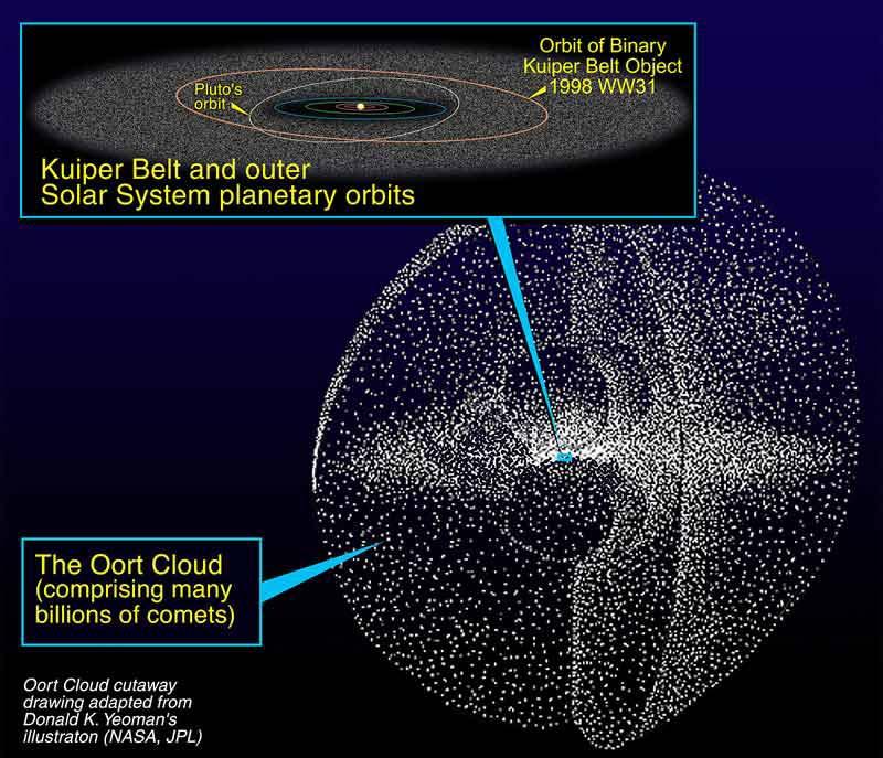 Kuiper Belt Source of short term comets Doughnutlike