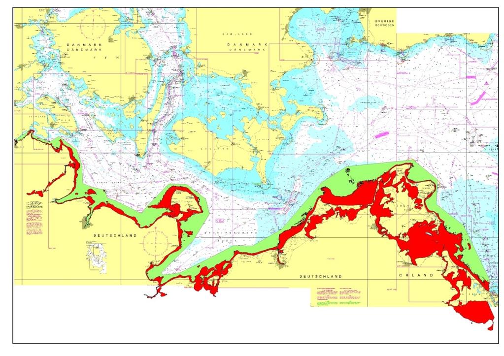 Ex; German coastal zone: North Sea (intertidal zone