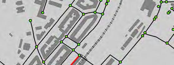 Copenhagen is connected to the surrounding road network in the calculations. To make the results as accurate as possible the connectors should resemble the actual station entrances.