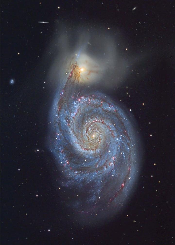 13 Tidal arms in M51