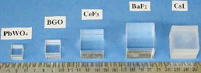 PbWO 4 BGO Crystal Scintillators CeF 3 BaF CsI 1.