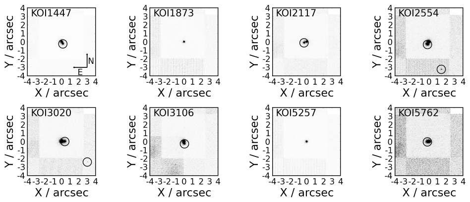 8 Ziegler et al. Figure 7. Normalized log-scale cutouts of 8 KOIs observed with the NIRC2 