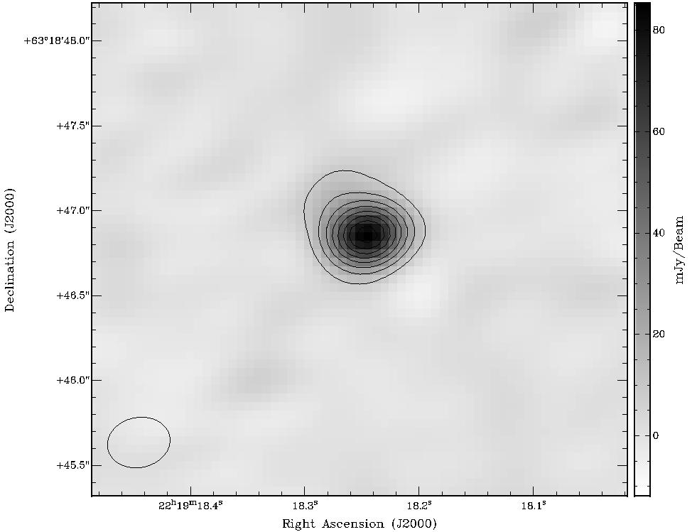 S140 - IRS1 High resolution mm observations CARMA B 1.3 mm, 0.