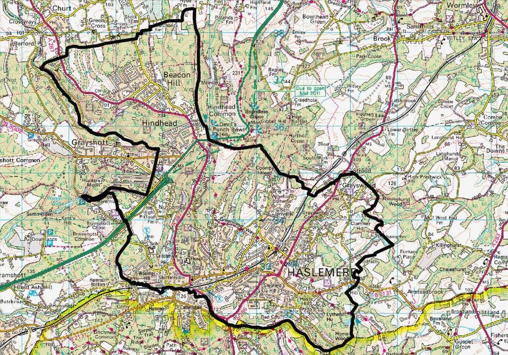 1. Introduction N The administrative boundaries of Haslemere Town Council as covered