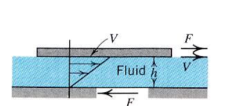 Non-Newtonian fluid dv 1) 1 plastic, 1 dy = threshold 2) dv K dy n n 1 Shear-thickening fluid n 1 Shear-thinning fluid Couette flow: laminar flow in which the shear stress is constant thin fluid film