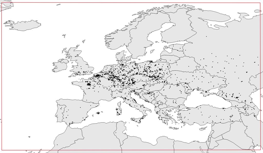 European Verification European Severe Weather Database (ESWD) logs 2,544 heavy rainfall reports which