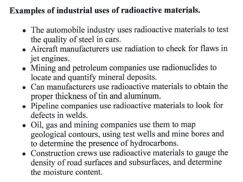 Examples of of industrial use use of