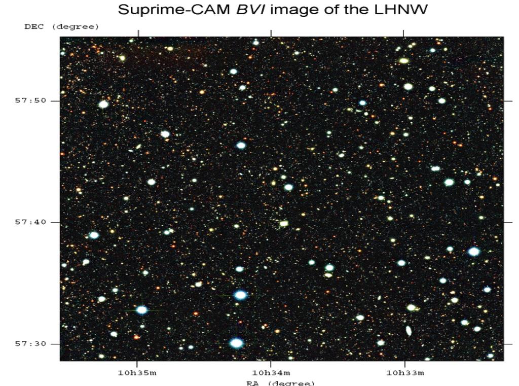 Optical Image of CLASS Field (Steffen et al 2004) The Chandra and deep optical data show that a large fraction of massive galaxies (giant