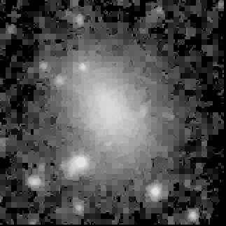 The slit was approximately aligned with the major axis of the galaxy. The total integration time was 5400 s, divided over six exposures. The galaxy was moved along the slit in between exposures.