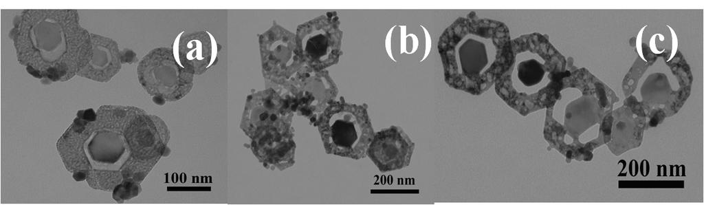 Fig. S11 TEM images of the composite obtained at