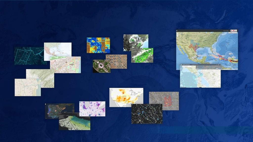 Living Atlas World s Largest Digital Map Library Basemaps Watercolor Imagery NDVI Sentinel-2 Nova OpenStreetMap DigitalGlobe GEOS-S & Radar Red Cross Real-Time Observations