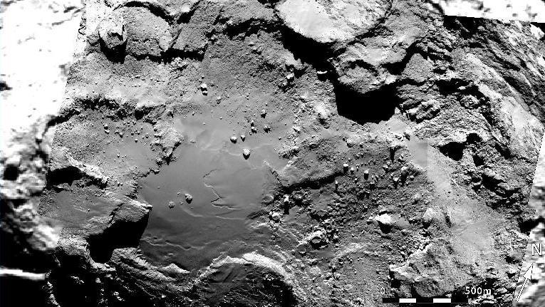 Comet 67P/Churyumov Gerasimenko imaged by Rosetta Comet 46P/Wirtanen is thought to have a similar composition as 67P/Churyumov Gerasimenko and may have even been part of the same larger object that