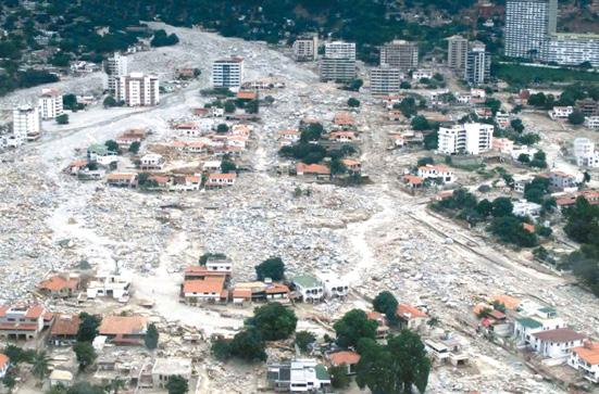 Debris flows: high velocities and volume, very dangerous, kill many people and cause million